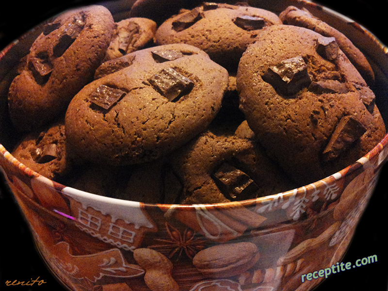 Снимки към Американски бисквити с шоколад Cookies