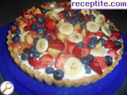 снимка 1 към рецепта Плодова пита с пресни плодове