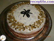 снимка 2 към рецепта Палачинкова торта със зеленчуци и шунка