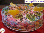 снимка 2 към рецепта Плодова торта *Тропическа целувка*