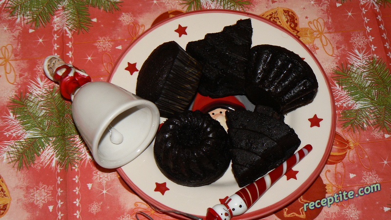 Снимки към Шоколадови кексчета с червено цвекло