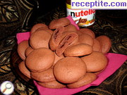 Шоколадови гризби с пълнеж от крем Нутела