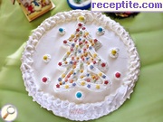 снимка 4 към рецепта Снежна Новогодишна торта