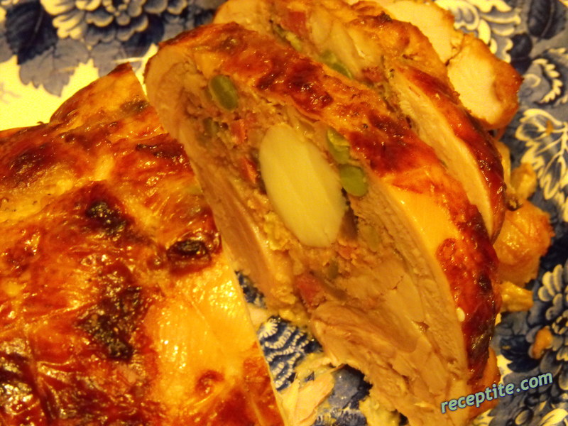 Снимки към Руло от пиле с плънка