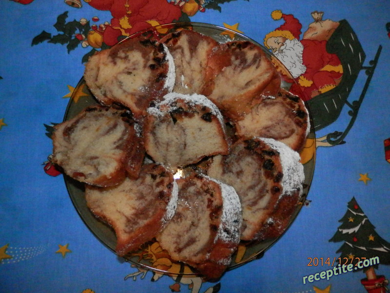 Снимки към Пухкав кекс със сухи плодове