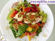 снимка 2 към рецепта Салата с пиле, манго и маракуя