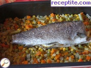 снимка 2 към рецепта Пъстърва със зеленчуци