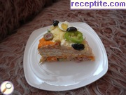 снимка 41 към рецепта Солена палачинкова торта