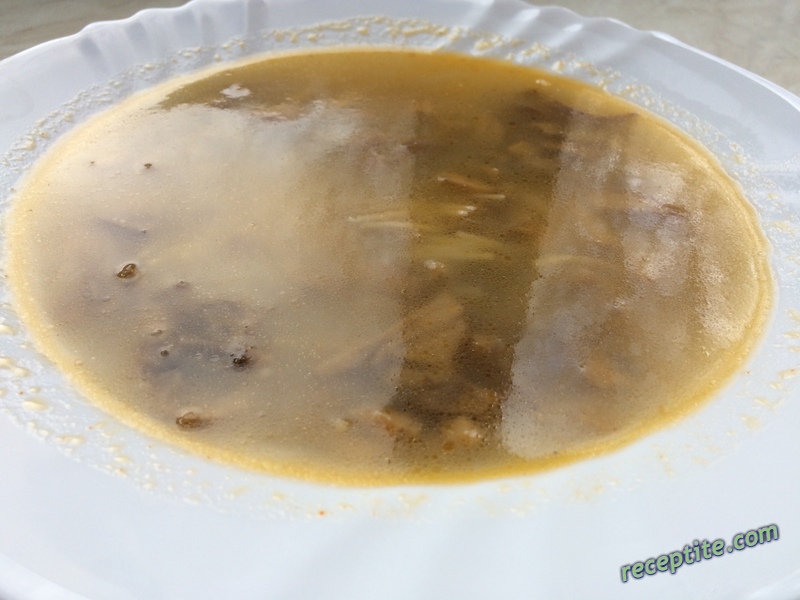 Снимки към Супа от печурки с ориз или фиде