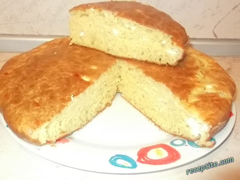 Снимки към Сусамов солен кекс със сирене и кашкавал