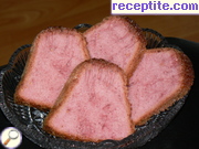снимка 1 към рецепта Нежен цветен кейк