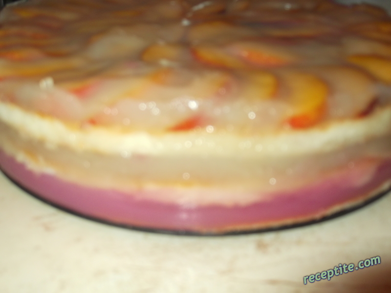 Снимки към Плодова торта с крем нишесте и готови блатове