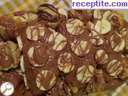 Еклерова торта с шоколад и банани