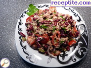 снимка 1 към рецепта Немска салата с червен боб и риба тон