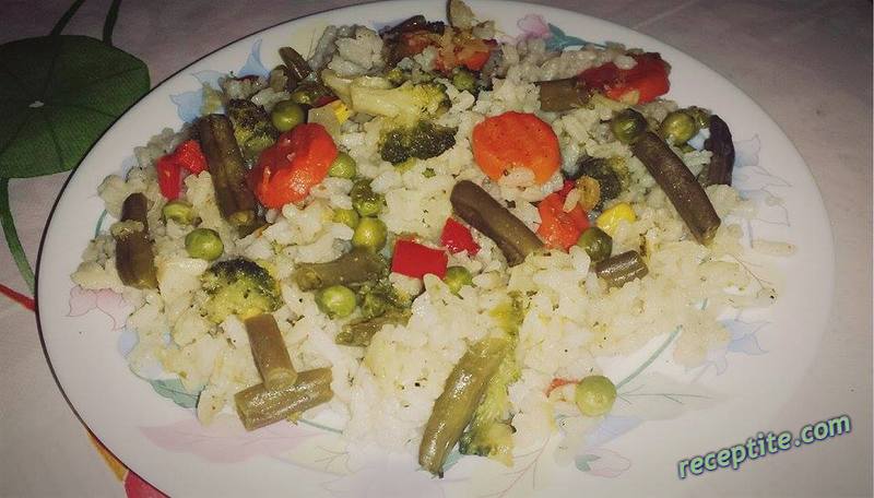 Снимки към Ориз със замразени зеленчуци