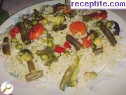 снимка 2 към рецепта Ориз със замразени зеленчуци