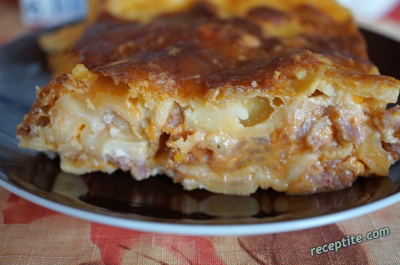 Снимки към Лазаня с кайма и сос Бешамел