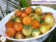 снимка 2 към рецепта Задушени пресни картофи с масло