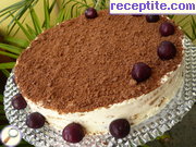 снимка 8 към рецепта Бишкотен сладкиш с извара и течен шоколад