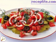 снимка 1 към рецепта Салата от зелен фасул и маслини