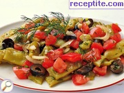 снимка 2 към рецепта Салата от зелен фасул и маслини