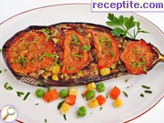 снимка 4 към рецепта Печени патладжани със зеленчуков пълнеж