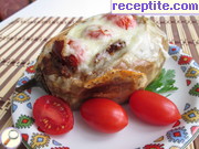 снимка 3 към рецепта Пълнен патладжан с кайма и зеленчуци