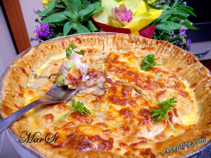 Снимки към Пай с пиле и зеленчуци