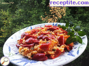 снимка 2 към рецепта Постни пълнени чушки с ориз и лук