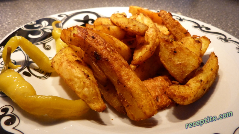 Снимки към Бланширани картофи с къри