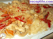 снимка 2 към рецепта Оризови спагети с пилешко и зеленчуци