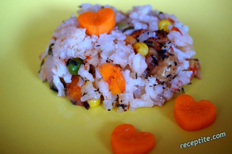 Снимки към Ориз със замразени зеленчуци