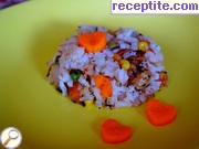 снимка 3 към рецепта Ориз със замразени зеленчуци