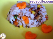 снимка 4 към рецепта Ориз със замразени зеленчуци