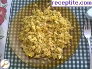 снимка 1 към рецепта Бъркани яйца с праз
