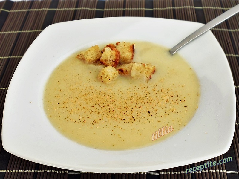 Снимки към Крем-супа с карфиол