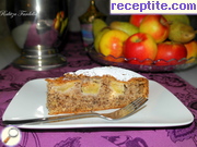снимка 5 към рецепта Сочен ябълков сладкиш с орехово тесто