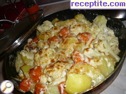 снимка 8 към рецепта Запечени зеленчуци със сметана