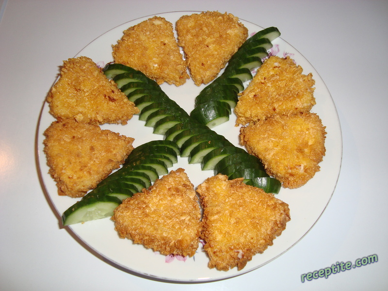 Снимки към Панирани топени сиренца