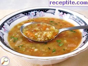 снимка 2 към рецепта Супа с леща, булгур и зеленчуци
