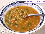 снимка 3 към рецепта Супа с леща, булгур и зеленчуци