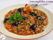 снимка 2 към рецепта Яхния от маслини с лук