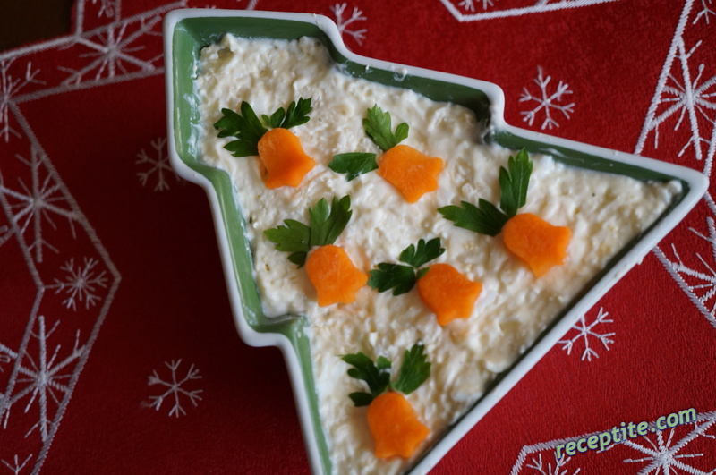Снимки към Салата с моркови и полуготови спагети
