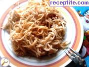 снимка 1 към рецепта Спагети с козе сирене