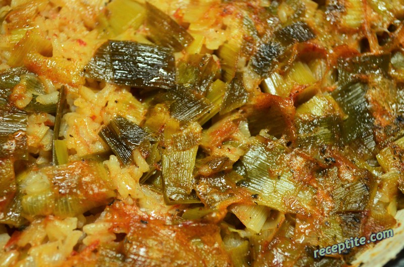 Снимки към Червен ориз с праз
