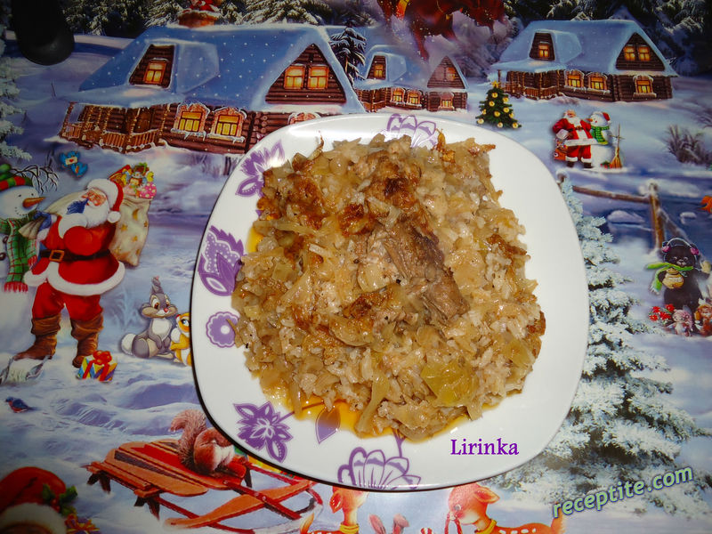 Снимки към Кисело зеле с ориз и свинско месо