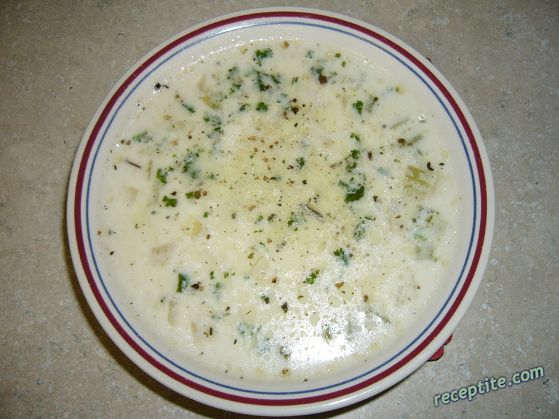 Снимки към Картофена супа с царевица и сметана (Corn chowder)