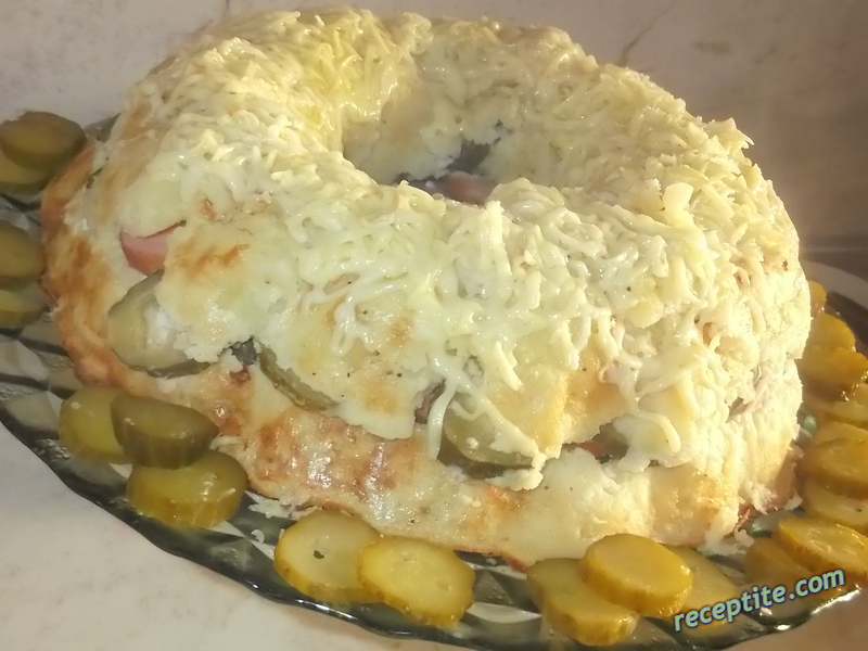 Снимки към Картофен кекс с плънка