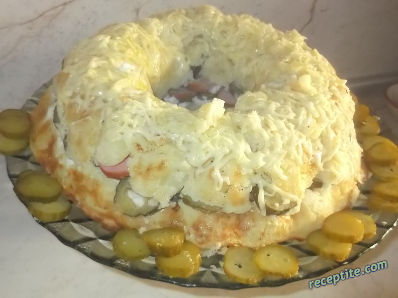 Снимки към Картофен кекс с плънка