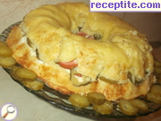 снимка 4 към рецепта Картофен кекс с плънка